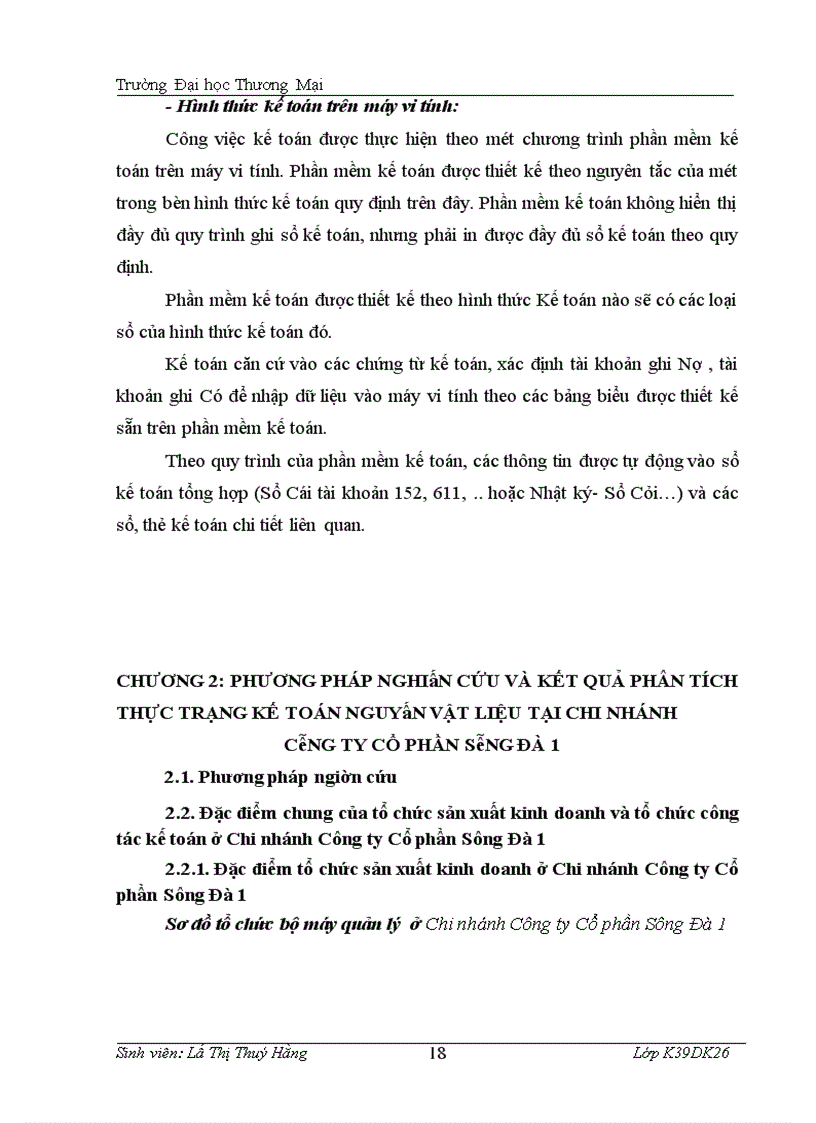 image for page Hoàn thiện công tác kế toán nguyên vật liệu tại Chi nhánh Công ty Cổ Phần Sông Đà 1