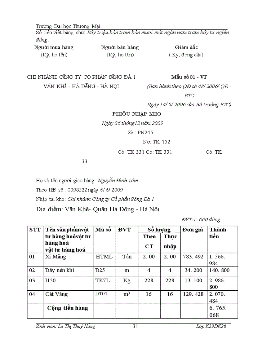 image for page Hoàn thiện công tác kế toán nguyên vật liệu tại Chi nhánh Công ty Cổ Phần Sông Đà 1