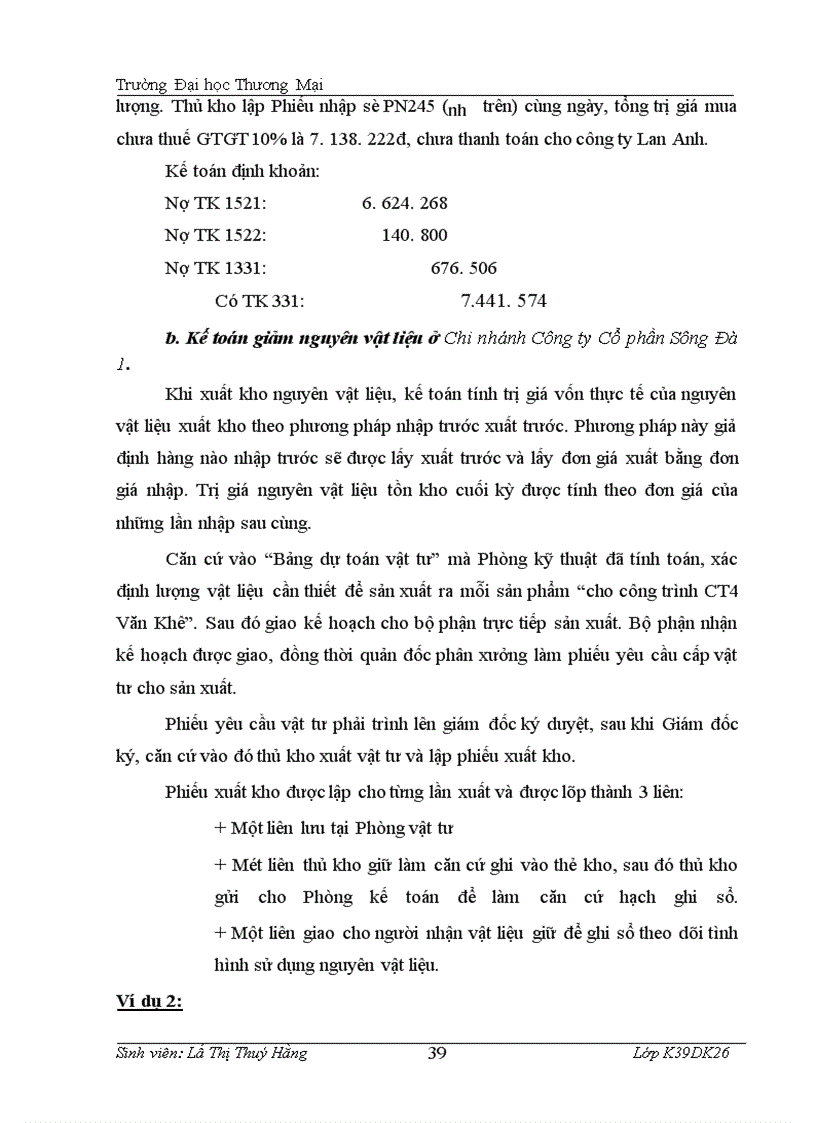 image for page Hoàn thiện công tác kế toán nguyên vật liệu tại Chi nhánh Công ty Cổ Phần Sông Đà 1