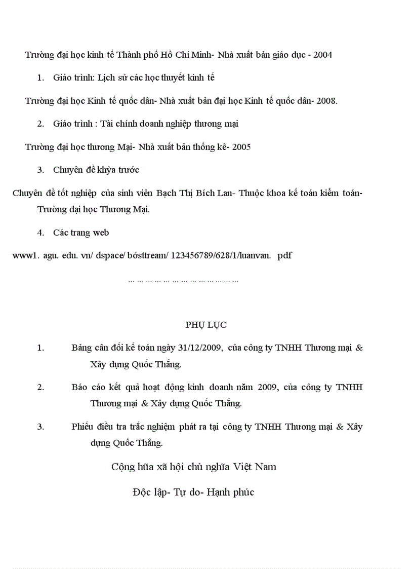image for page Hoàn thiện nội dung và phương pháp phân tích lợi nhuận tại công ty TNHH Thương mại & Xây dựng Quốc Thắng