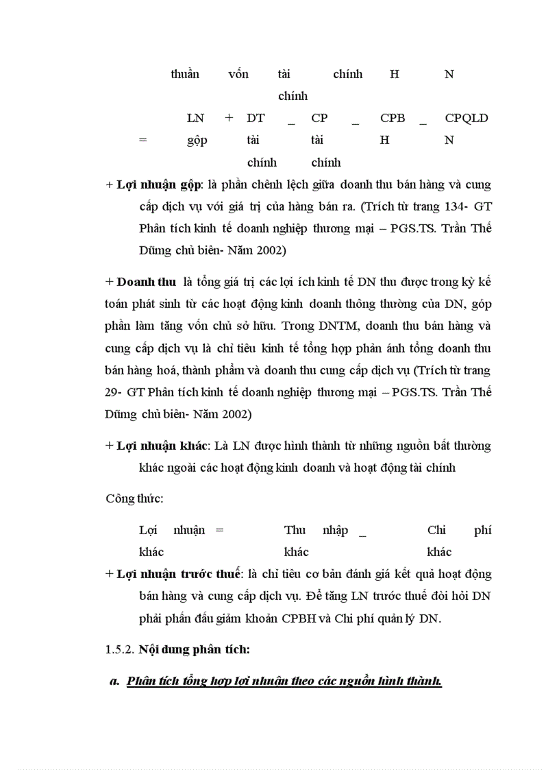 image for page Hoàn thiện nội dung và phương pháp phân tích lợi nhuận tại công ty TNHH Thương mại & Xây dựng Quốc Thắng