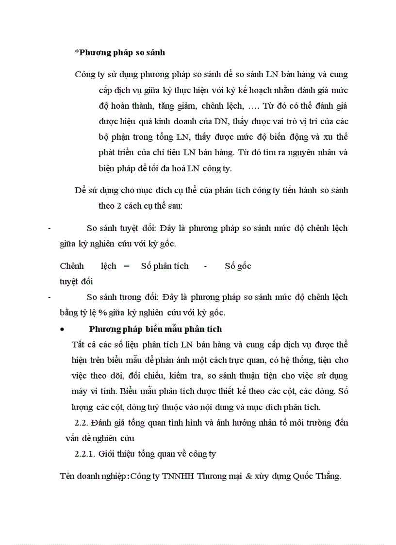 image for page Hoàn thiện nội dung và phương pháp phân tích lợi nhuận tại công ty TNHH Thương mại & Xây dựng Quốc Thắng