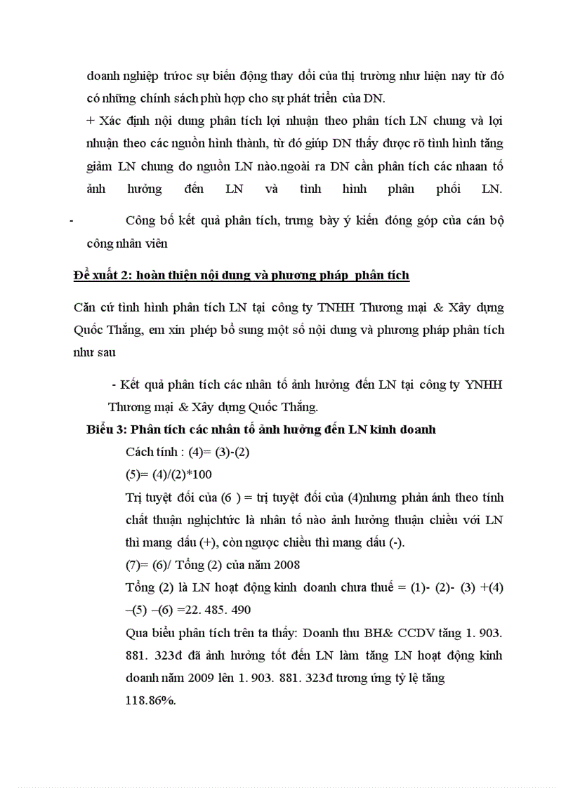 image for page Hoàn thiện nội dung và phương pháp phân tích lợi nhuận tại công ty TNHH Thương mại & Xây dựng Quốc Thắng