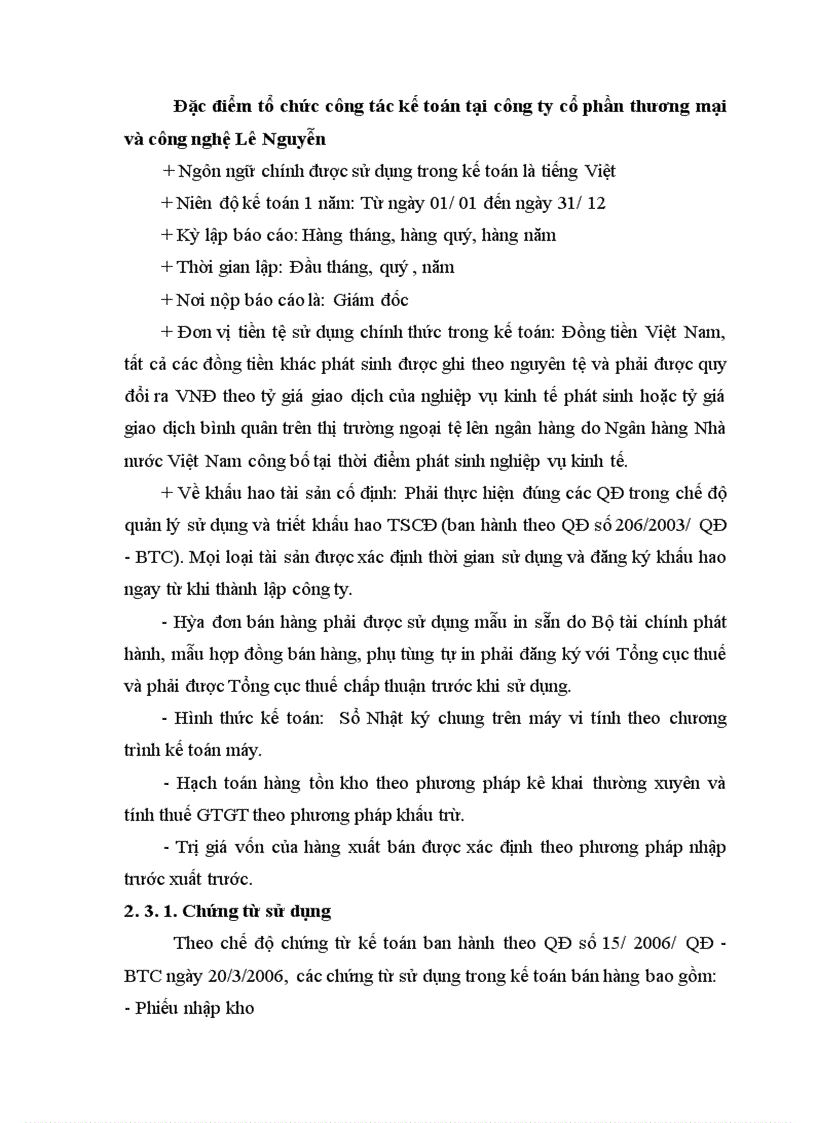 image for page Kế toán bán hàng linh kiện điện tử tại công ty cổ phần thương mại và công nghệ Lê Nguyễn