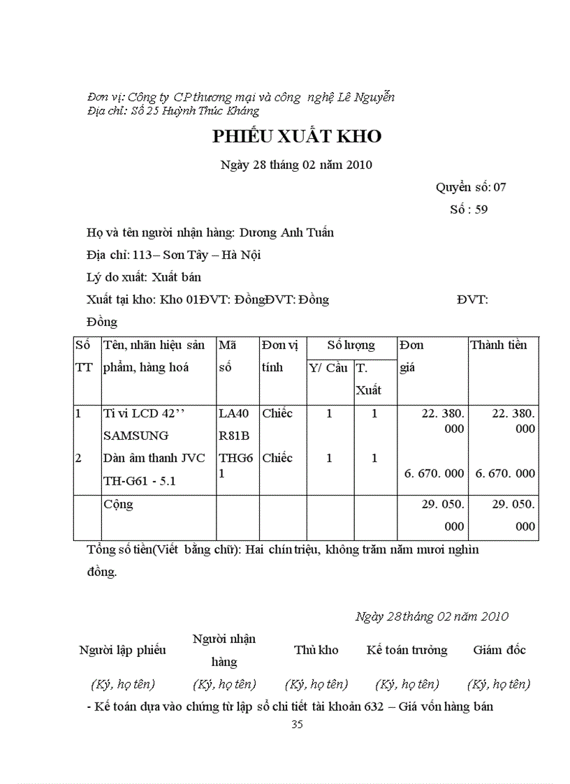 image for page Kế toán bán hàng linh kiện điện tử tại công ty cổ phần thương mại và công nghệ Lê Nguyễn