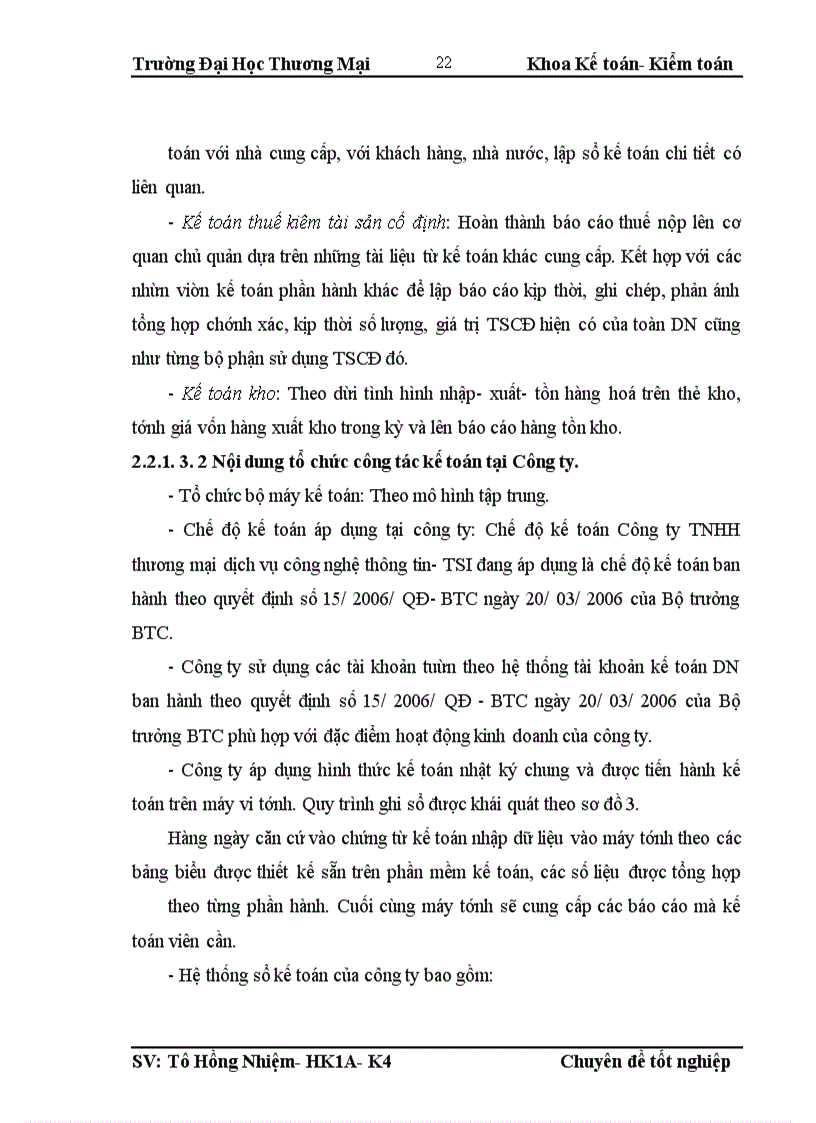 image for page Kế toán bán hàng linh kiện máy tính tại Công ty TNHH thương mại dịch vụ công nghệ thông tin- TSI