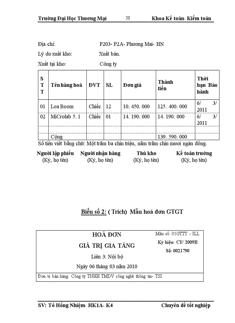 image for page Kế toán bán hàng linh kiện máy tính tại Công ty TNHH thương mại dịch vụ công nghệ thông tin- TSI