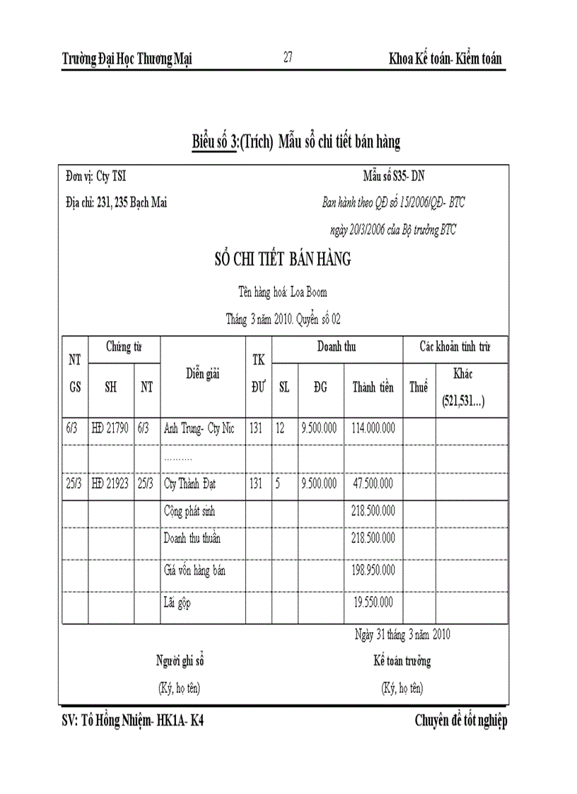 image for page Kế toán bán hàng linh kiện máy tính tại Công ty TNHH thương mại dịch vụ công nghệ thông tin- TSI