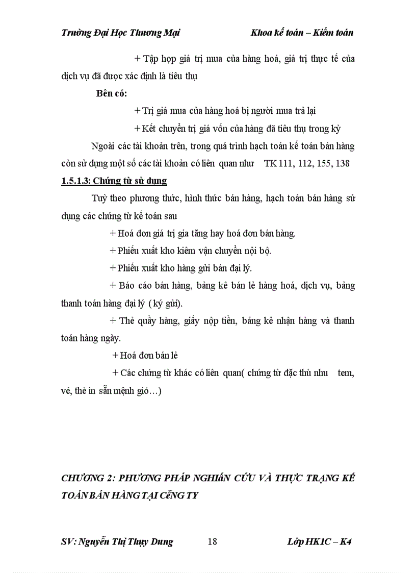 image for page Kế toán bán hàng mặt hàng chăn bông tại công ty cổ phần may sông Hồng – Nam Định