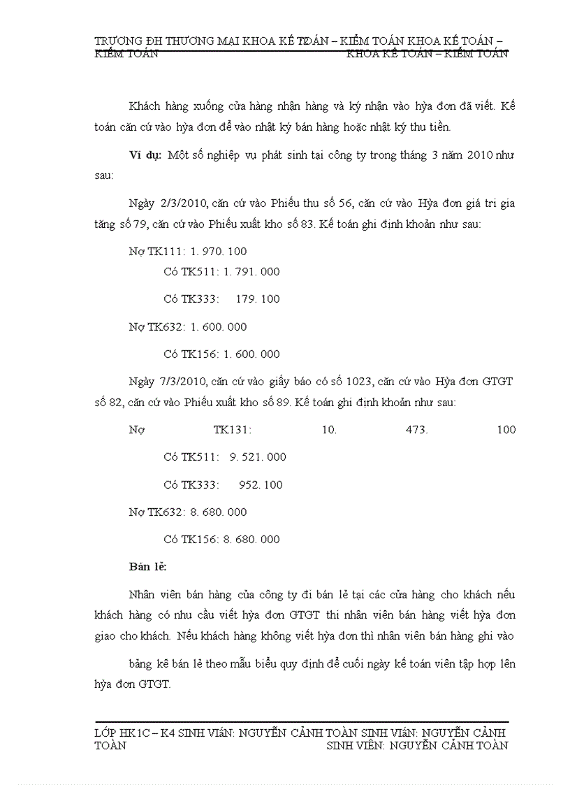image for page Kế toán bán nhóm hàng văn phòng phẩm tại Công ty TNHH Thương mại Tổng hợp và dịch vụ Huy Hùng