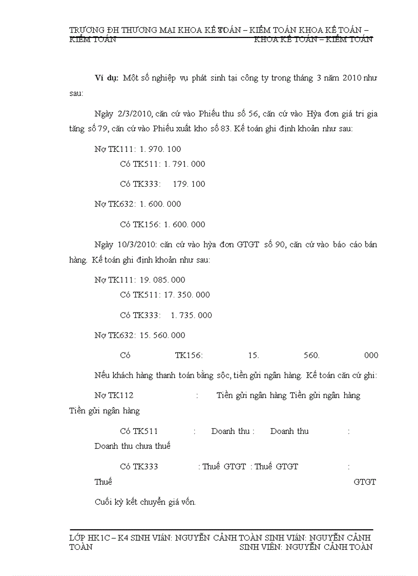 image for page Kế toán bán nhóm hàng văn phòng phẩm tại Công ty TNHH Thương mại Tổng hợp và dịch vụ Huy Hùng
