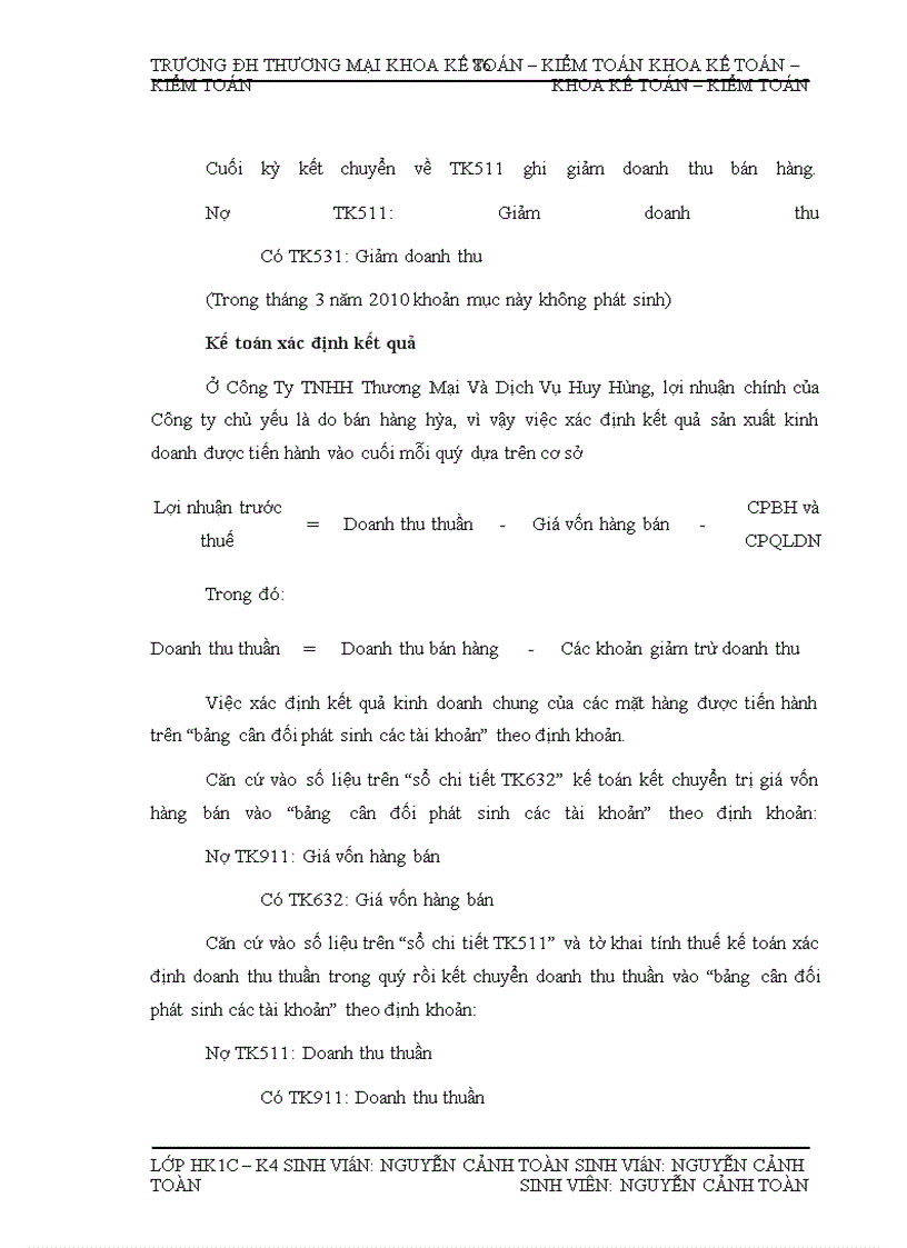 image for page Kế toán bán nhóm hàng văn phòng phẩm tại Công ty TNHH Thương mại Tổng hợp và dịch vụ Huy Hùng