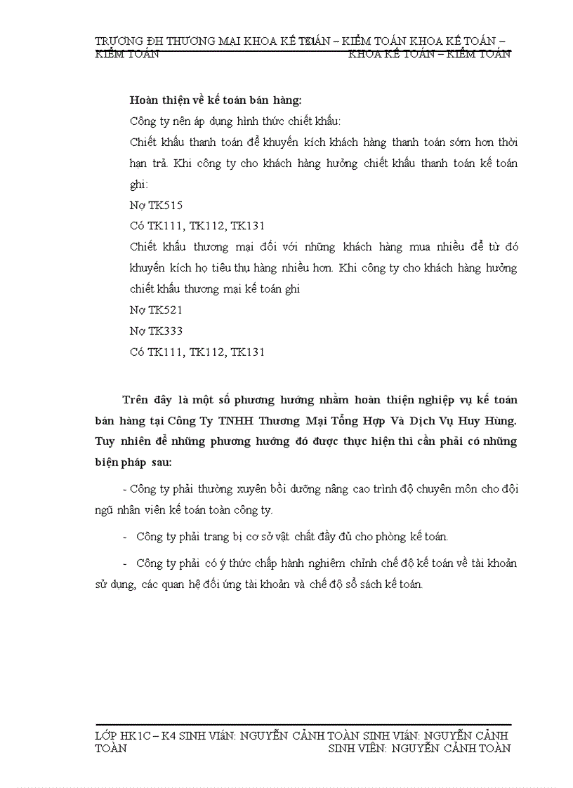 image for page Kế toán bán nhóm hàng văn phòng phẩm tại Công ty TNHH Thương mại Tổng hợp và dịch vụ Huy Hùng