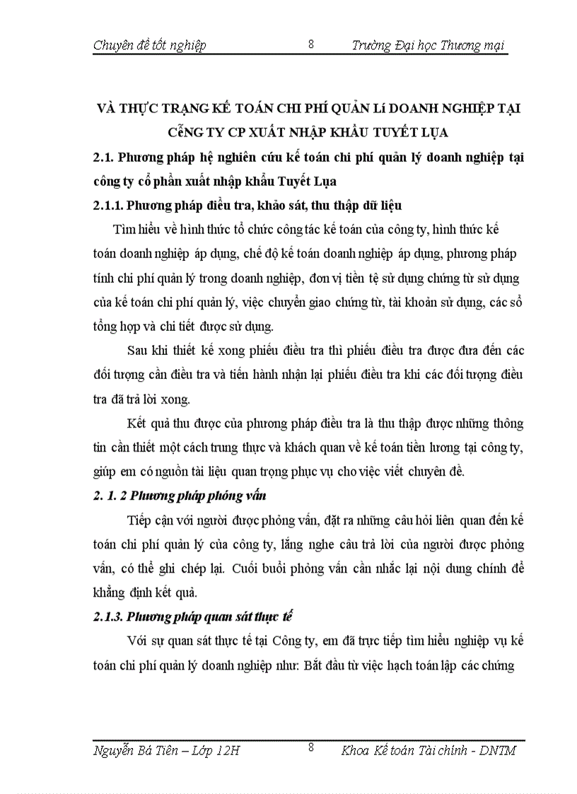 image for page Kế toán chi phí quản lý doanh nghiệp tại công ty cổ phần xuất nhập khẩu Tuyết Lụa