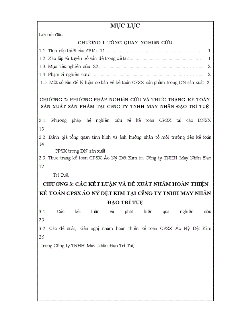 image for page Kế toán chi phí sản xuất Áo Nỷ Dệt Kim tại Công ty TNHH May Nhân Đạo Trí Tuệ – Thực trạng và giải pháp