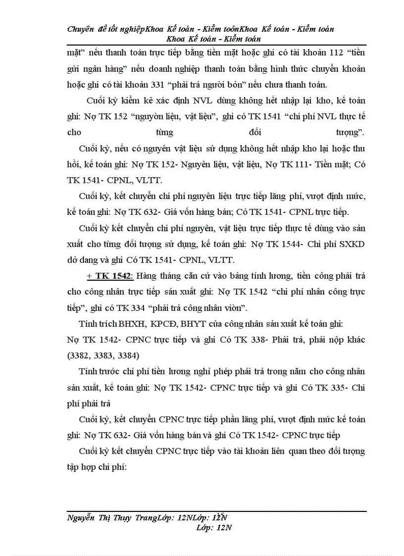 image for page Kế toán chi phí sản xuất sản phẩm bộ quần áo thể thao tại Công ty cổ phần May BTM