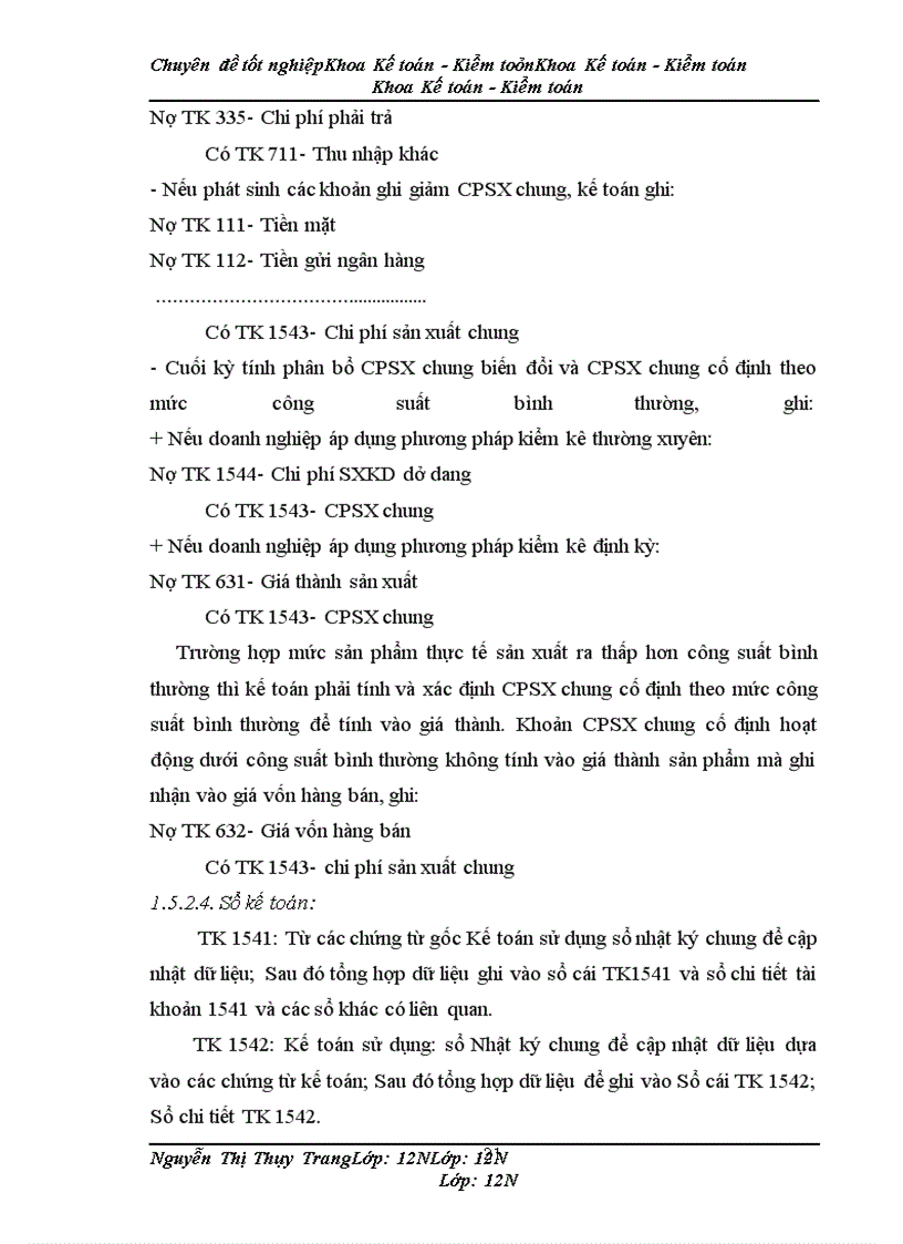 image for page Kế toán chi phí sản xuất sản phẩm bộ quần áo thể thao tại Công ty cổ phần May BTM