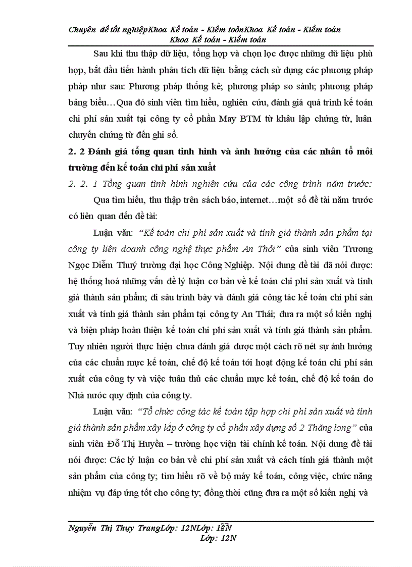 image for page Kế toán chi phí sản xuất sản phẩm bộ quần áo thể thao tại Công ty cổ phần May BTM