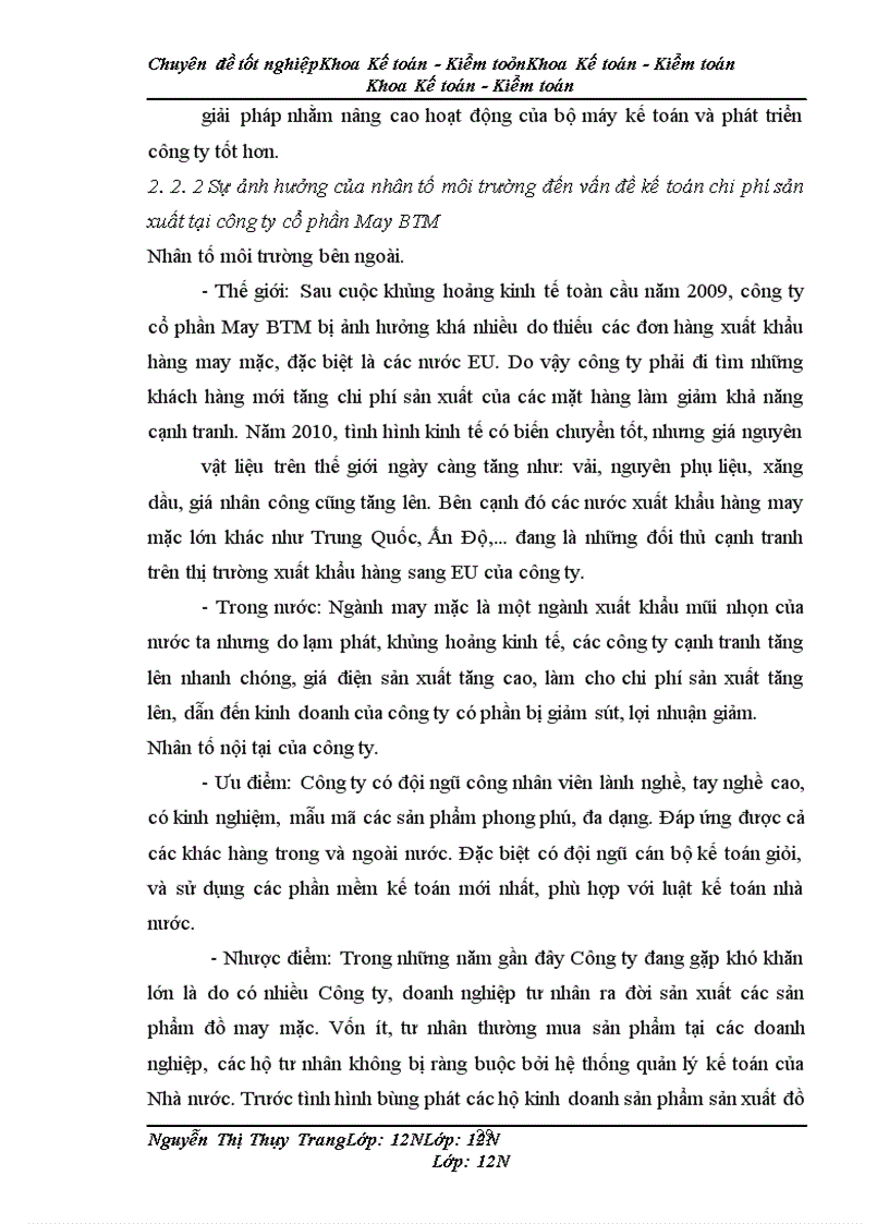 image for page Kế toán chi phí sản xuất sản phẩm bộ quần áo thể thao tại Công ty cổ phần May BTM