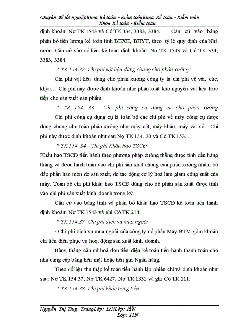 image for page Kế toán chi phí sản xuất sản phẩm bộ quần áo thể thao tại Công ty cổ phần May BTM