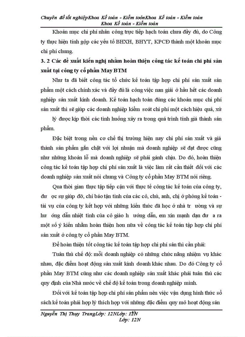 image for page Kế toán chi phí sản xuất sản phẩm bộ quần áo thể thao tại Công ty cổ phần May BTM