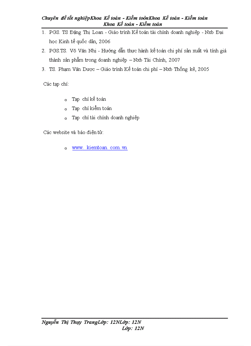 image for page Kế toán chi phí sản xuất sản phẩm bộ quần áo thể thao tại Công ty cổ phần May BTM