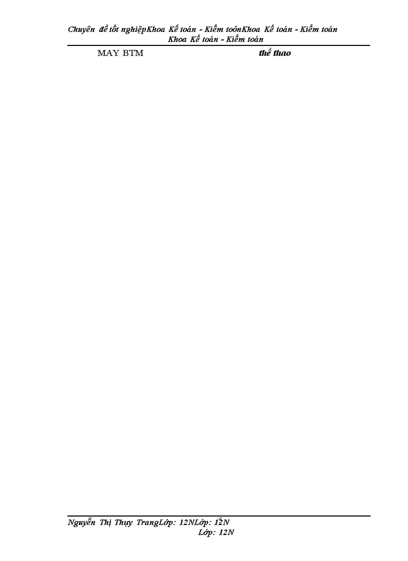 image for page Kế toán chi phí sản xuất sản phẩm bộ quần áo thể thao tại Công ty cổ phần May BTM