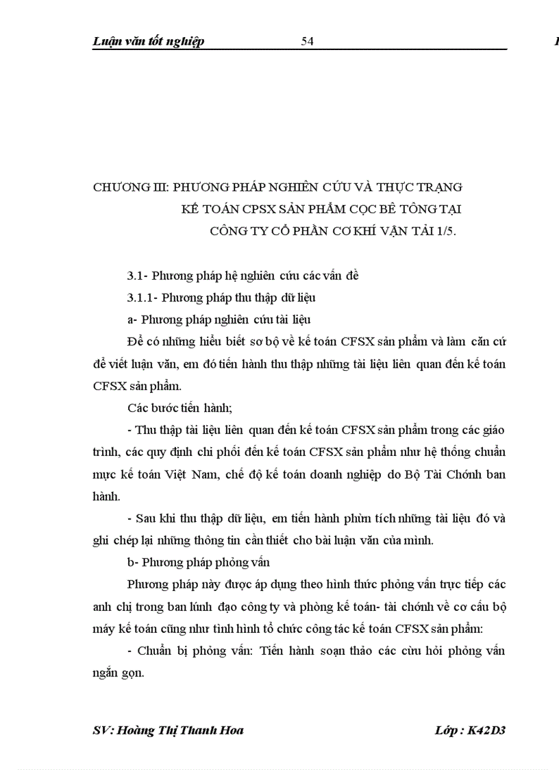image for page Kế toán chi phí sản xuất sản phẩm cọc bê tông tại công ty cổ phần cơ khí vận tải 1/5