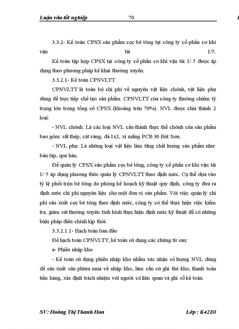 image for page Kế toán chi phí sản xuất sản phẩm cọc bê tông tại công ty cổ phần cơ khí vận tải 1/5