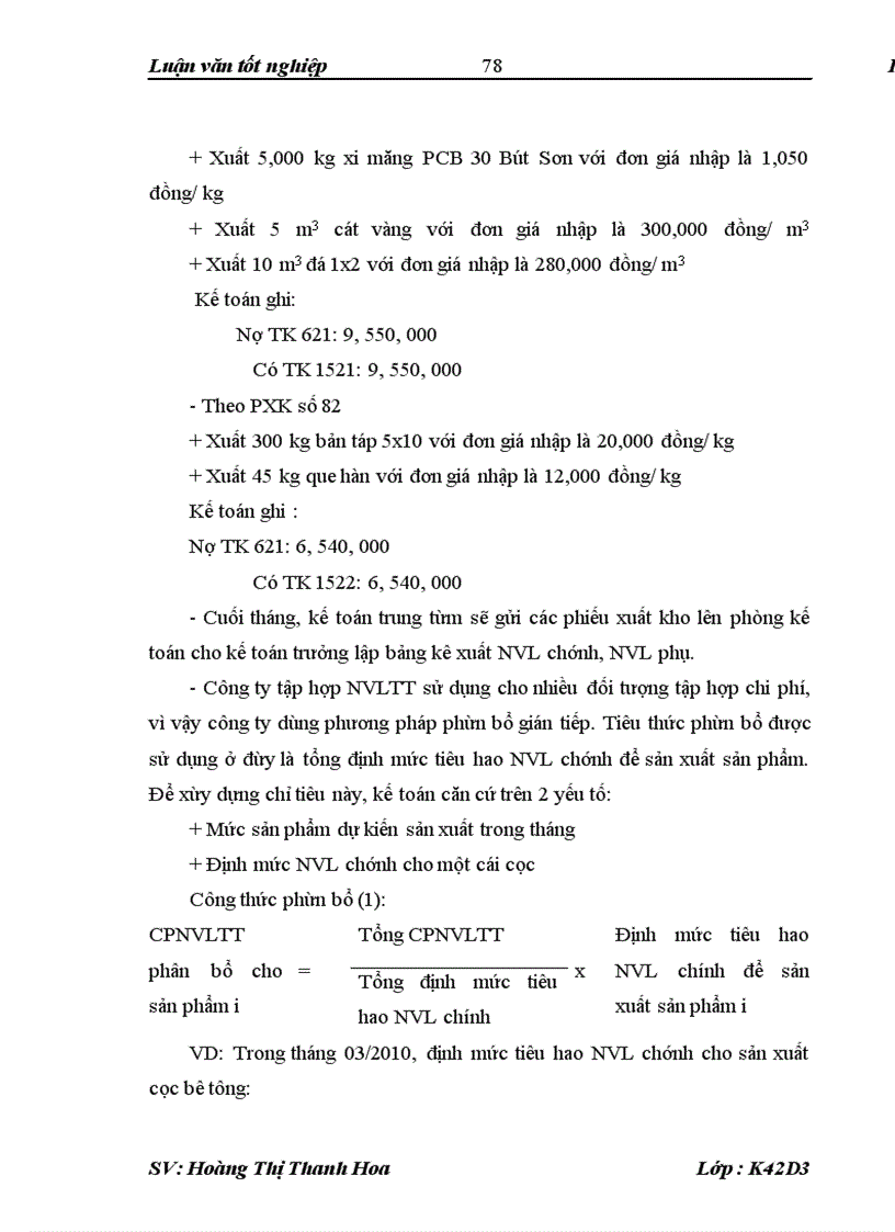 image for page Kế toán chi phí sản xuất sản phẩm cọc bê tông tại công ty cổ phần cơ khí vận tải 1/5