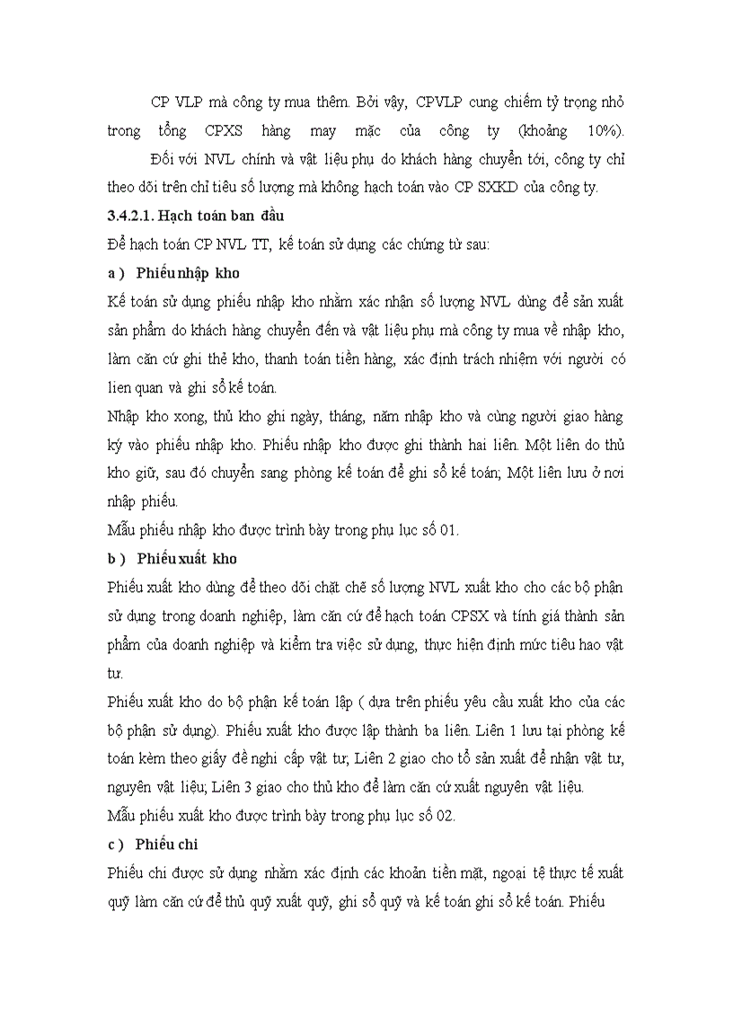 image for page Kế toán chi phí sản xuất sản phẩm may mặc tại công ty cổ phần may & thương mại Mỹ Hưng