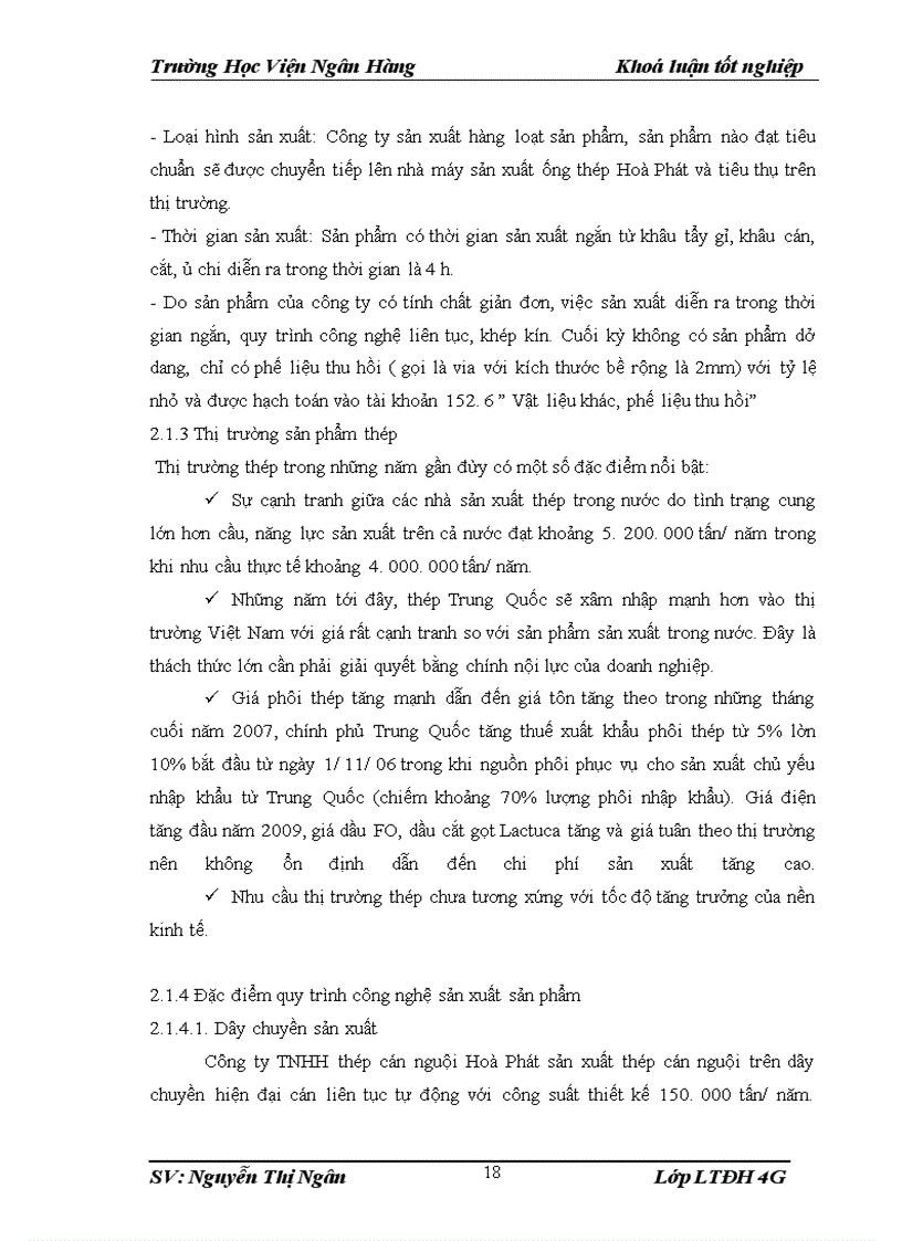 image for page Kế toán chi phí sản xuất và tính giá thành sản phầm tại công ty TNHH thép cán nguội Hoà Phát -Thực trạng và Giải pháp hoàn thiện