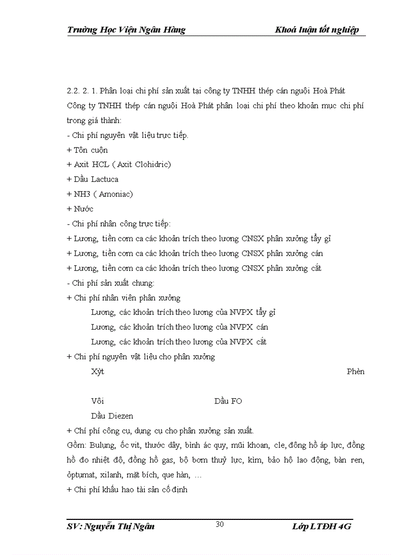 image for page Kế toán chi phí sản xuất và tính giá thành sản phầm tại công ty TNHH thép cán nguội Hoà Phát -Thực trạng và Giải pháp hoàn thiện