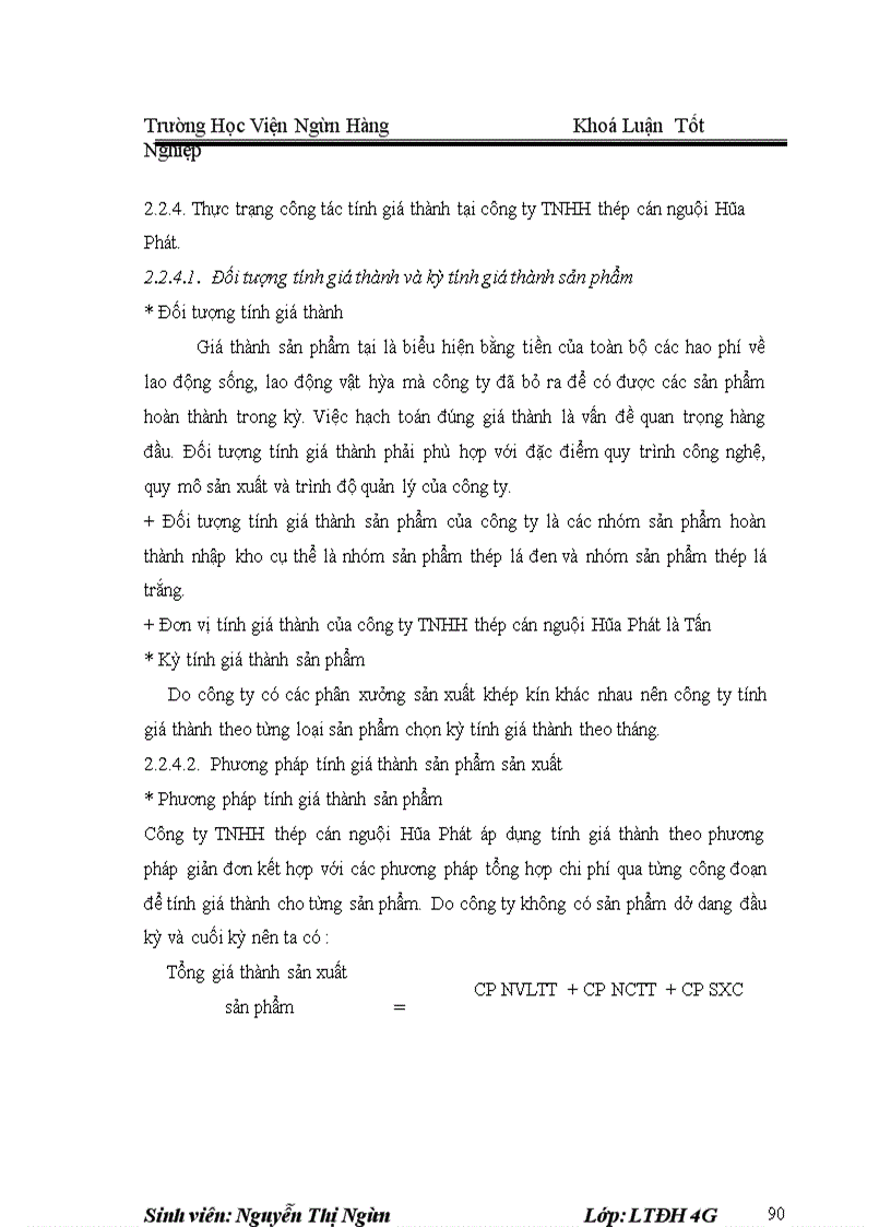 image for page Kế toán chi phí sản xuất và tính giá thành sản phầm tại công ty TNHH thép cán nguội Hoà Phát -Thực trạng và Giải pháp hoàn thiện