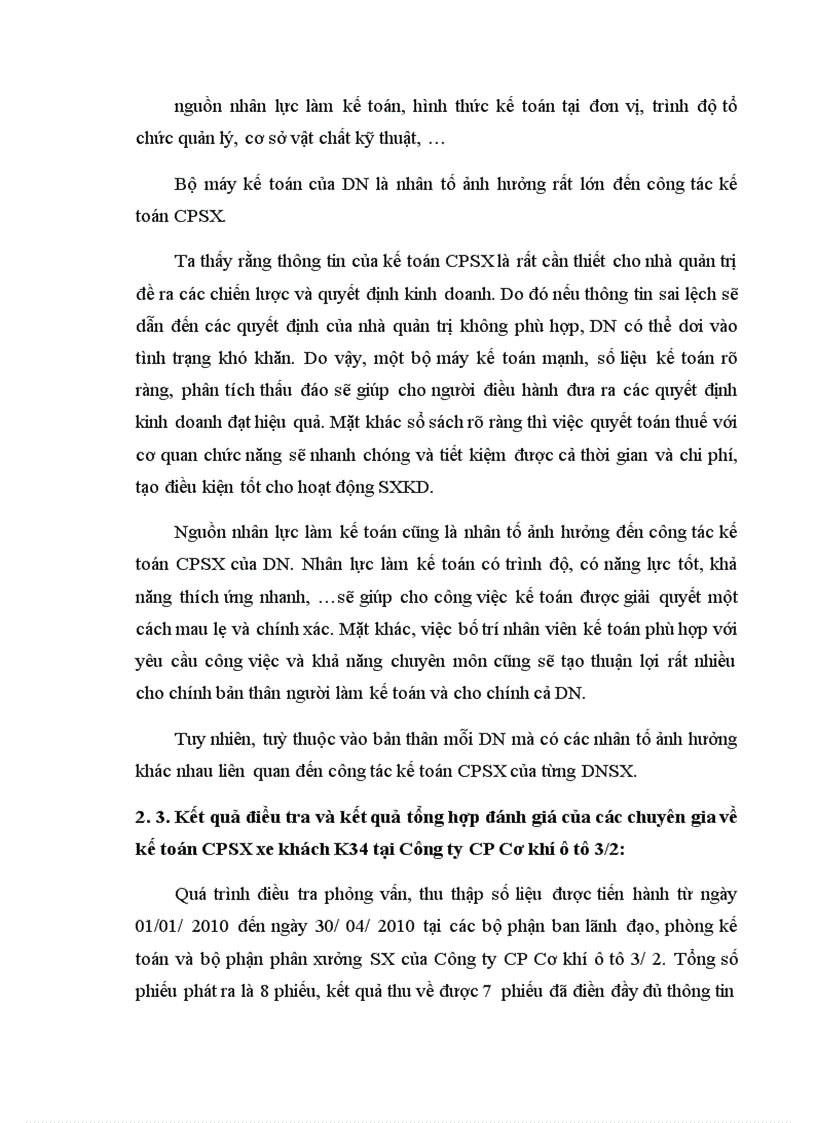 image for page Kế toán chi phí sản xuất xe khách K34 tại Công ty CP Cơ Khí Ô tô 3/2