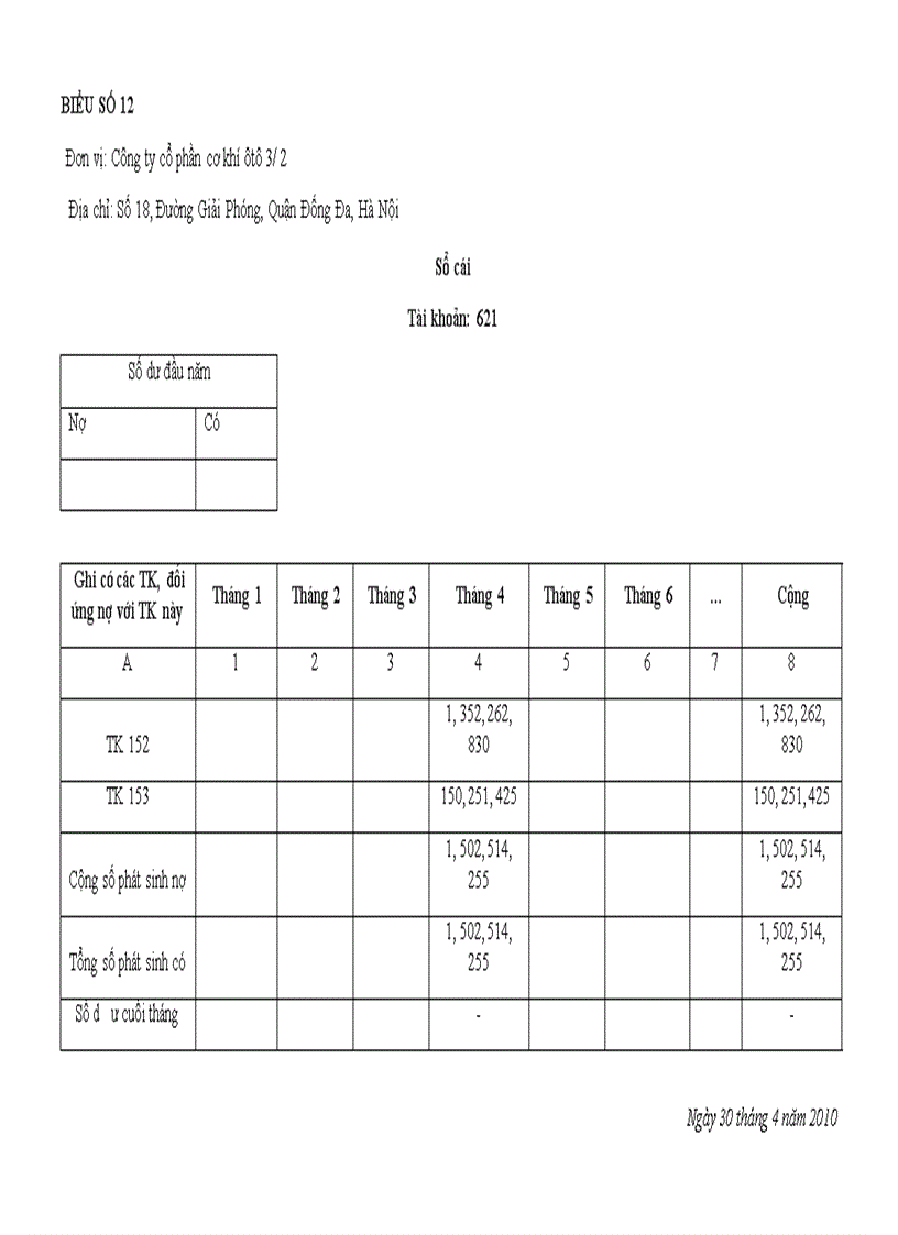 image for page Kế toán chi phí sản xuất xe khách K34 tại Công ty CP Cơ Khí Ô tô 3/2