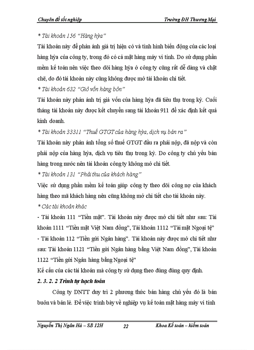 image for page Kế toán mặt hàng máy vi tính tại công ty TNHH Thiết bị và Giải pháp mạng Hà Nội (DNTT)