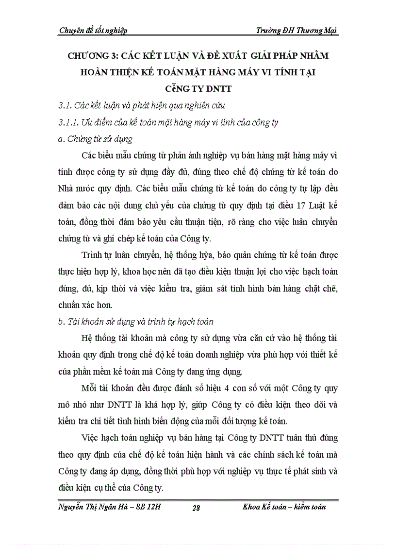 image for page Kế toán mặt hàng máy vi tính tại công ty TNHH Thiết bị và Giải pháp mạng Hà Nội (DNTT)