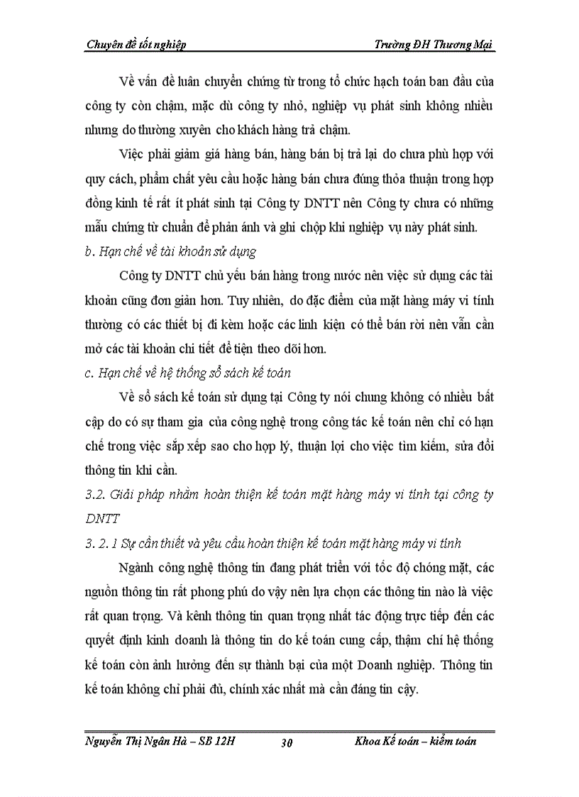 image for page Kế toán mặt hàng máy vi tính tại công ty TNHH Thiết bị và Giải pháp mạng Hà Nội (DNTT)