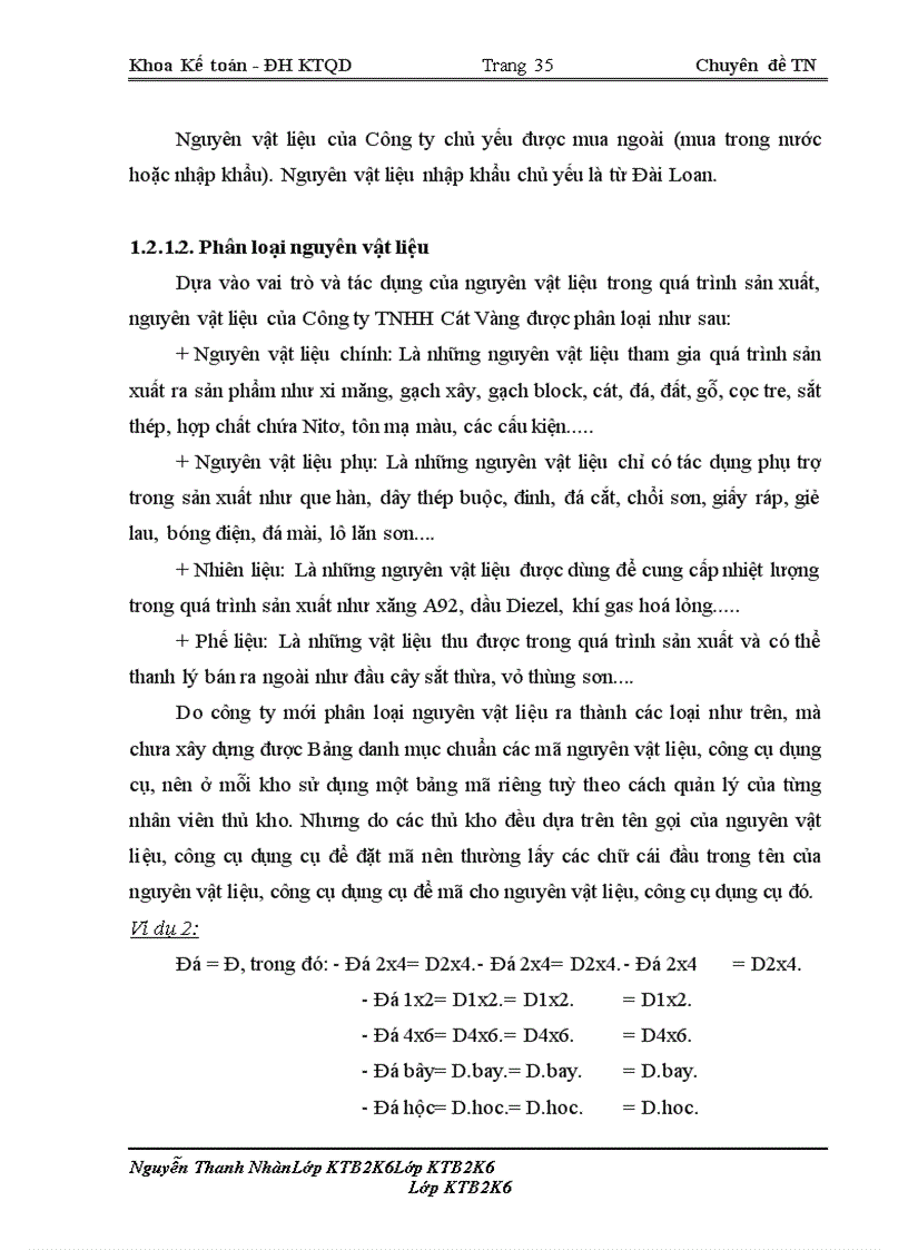 image for page Kế toán nguyên vật liệu tại Công ty TNHH Cát Vàng