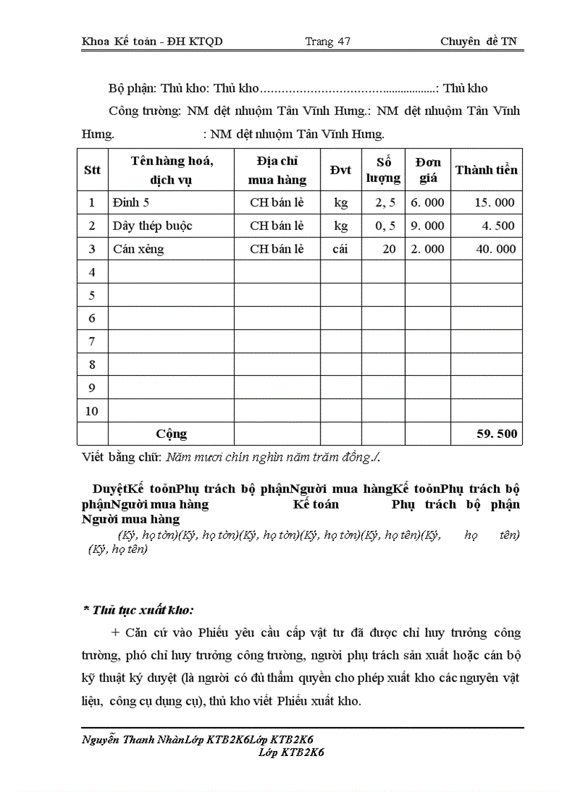image for page Kế toán nguyên vật liệu tại Công ty TNHH Cát Vàng