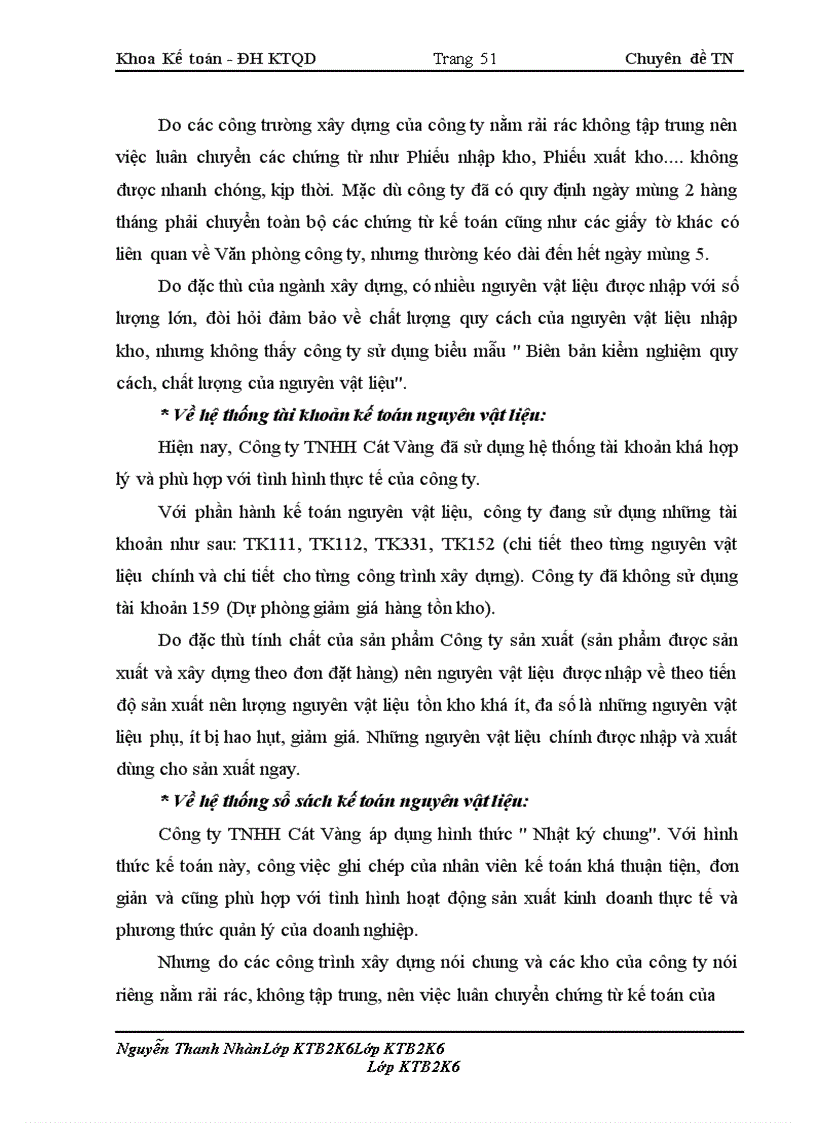 image for page Kế toán nguyên vật liệu tại Công ty TNHH Cát Vàng