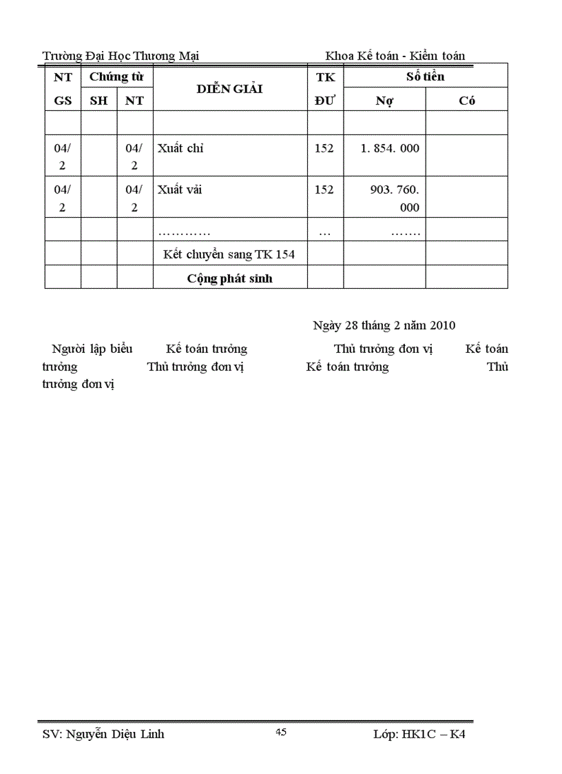 image for page Kế toán nguyên vật liệu áo sơ mi ở công ty cổ phần may Vĩnh Phú