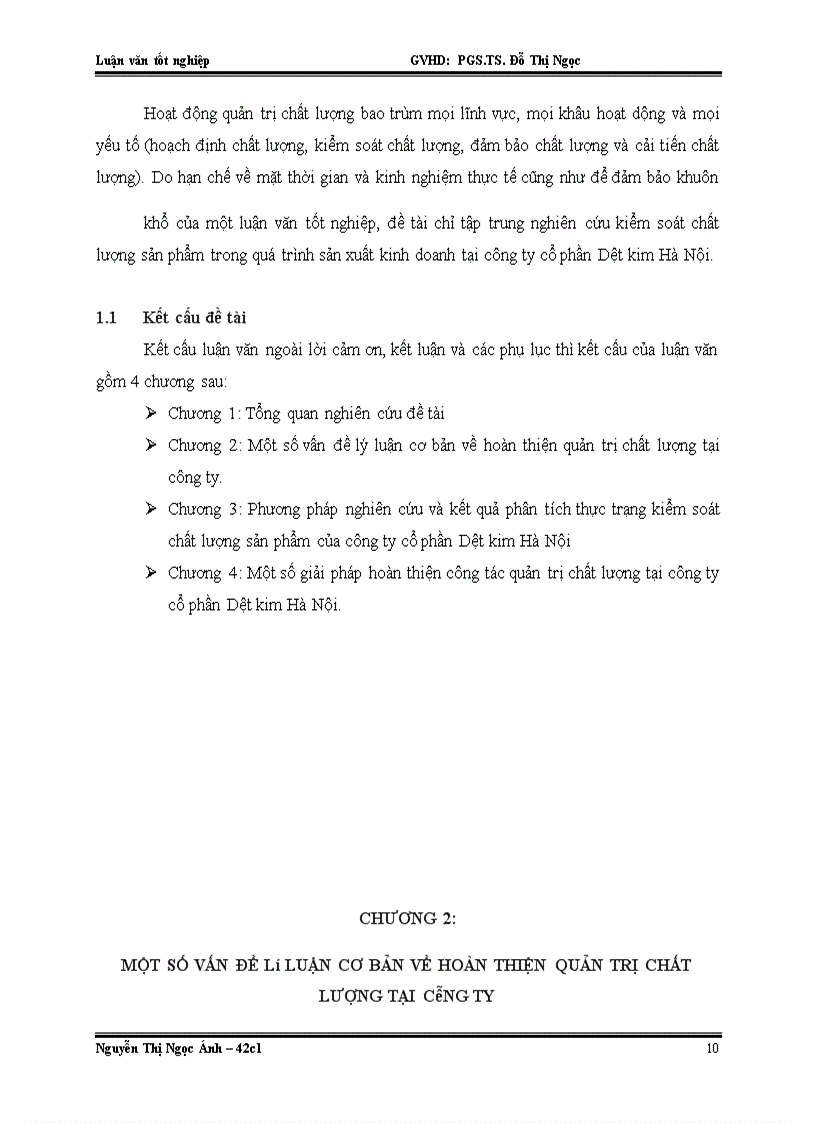 image for page Giải pháp hoàn thiện công tác quản trị chất lượng tại công ty cổ phần Dệt kim Hà Nội