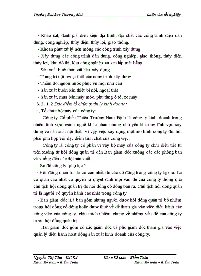 image for page Kế toán tiền lương và các khoản trích theo lương của công ty cổ phần Thiên Trường Nam Định