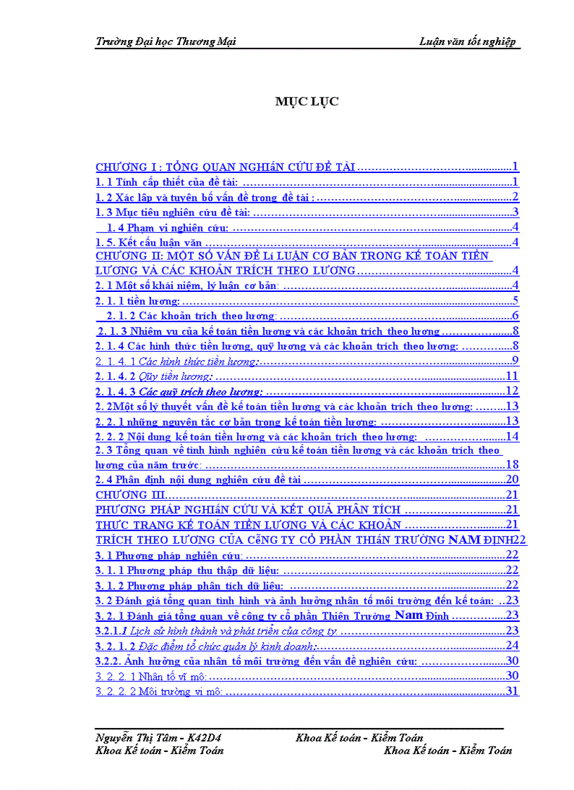 image for page Kế toán tiền lương và các khoản trích theo lương của công ty cổ phần Thiên Trường Nam Định