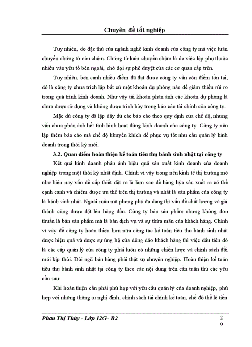 image for page Kế toán tiêu thụ các mặt hàng bánh sinh nhật tại công ty cổ phần và KD thực phẩm Hương Phúc