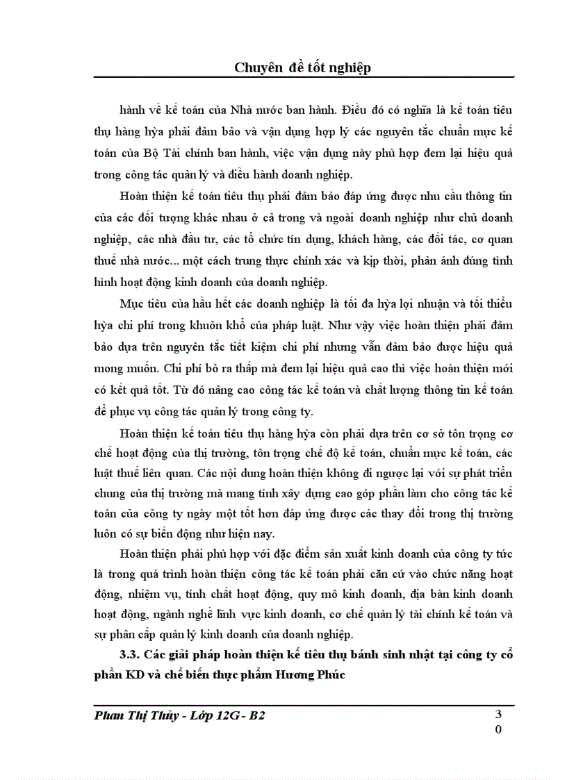 image for page Kế toán tiêu thụ các mặt hàng bánh sinh nhật tại công ty cổ phần và KD thực phẩm Hương Phúc