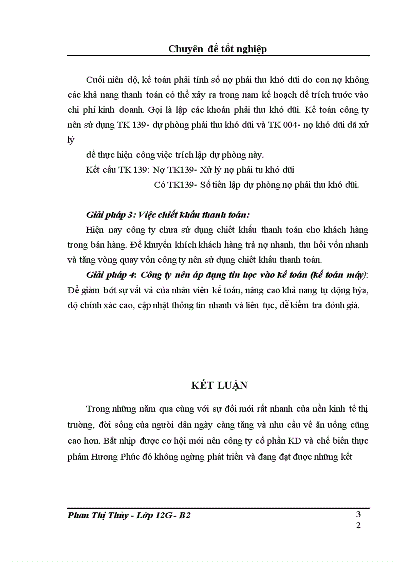 image for page Kế toán tiêu thụ các mặt hàng bánh sinh nhật tại công ty cổ phần và KD thực phẩm Hương Phúc