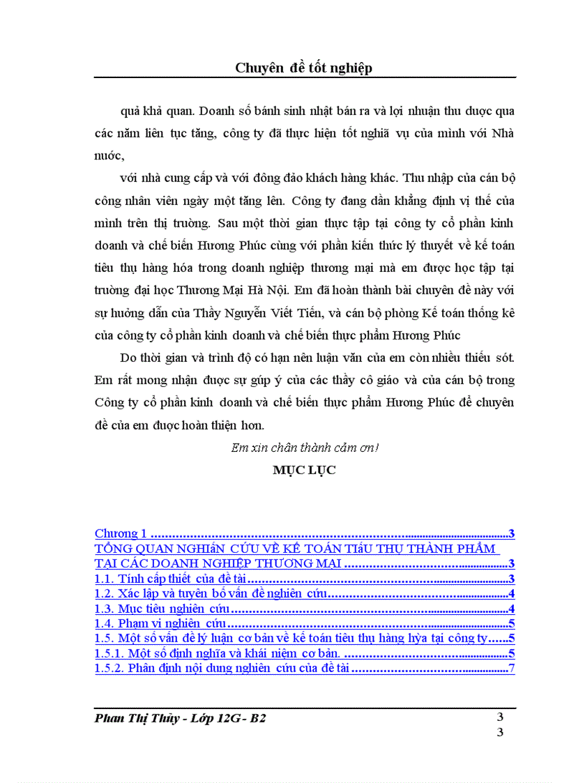 image for page Kế toán tiêu thụ các mặt hàng bánh sinh nhật tại công ty cổ phần và KD thực phẩm Hương Phúc
